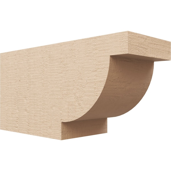 Ekena Millwork 6in. W x 8in. H x 16in. L Alpine Woodgrain TimberThane Rafter Tail, Primed Tan RFTUR06X08X16ALPRCPR - main